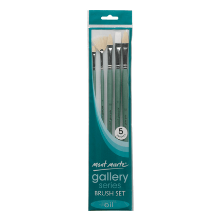 MONT MARTE Gallery Series Brush Set Oils - 5pcs