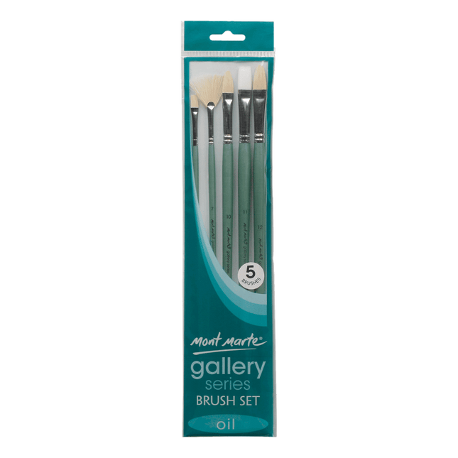 MONT MARTE Gallery Series Brush Set Oils - 5pcs