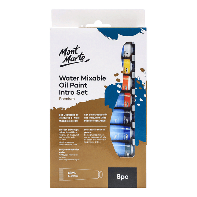 Water Mixable Oil Paint Set Mont Marte sold by RQC Supply Canada located in Woodstock, Ontario