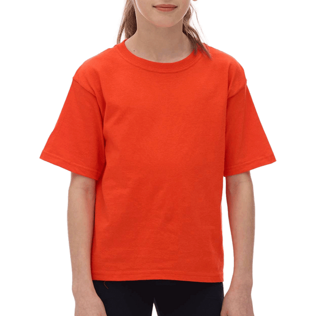 Orange Cotton Short Sleeve T-shirt - M&O