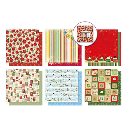 Merry Christmas Scrapbooking Papers sold by RQC Supply Canada