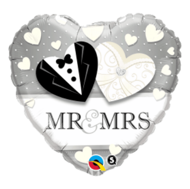 Mr and Mrs Foil Balloons sold by RQC Supply Canada located in Woodstock, Ontario