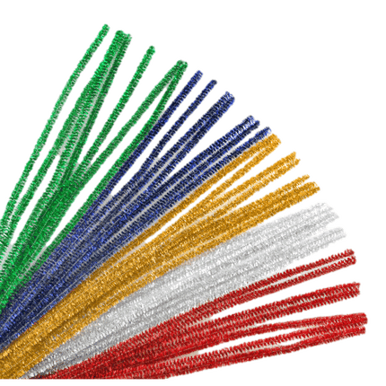 Multi Mix Tinsel Pipe Cleaners sold by RQC Supply Canada, located  at a craft store located in Woodstock, Ontario