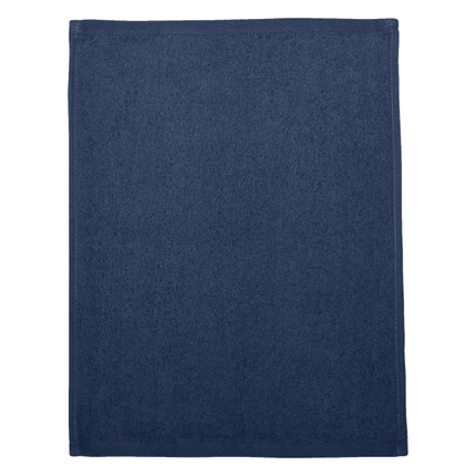 Navy Blue  Hemmed Fingertip Towels sold by RQC Supply Canada