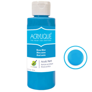 Neon Blue Acrylic Paint 4oz sold by RQC Supply Canada
