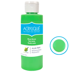 Neon Green Acrylic Paint sold by RQC Supply Canada