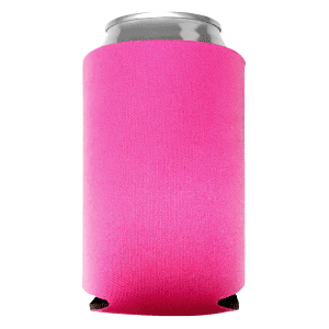 Neon Pink Foam Can Coolers, beer can holders sold by RQC Supply Canada