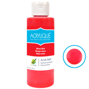 Neon Red Acrylic Paint sold by RQC Supply Canada