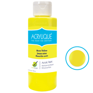 Neon Yellow Acrylic Paint sold by RQC Supply Canada