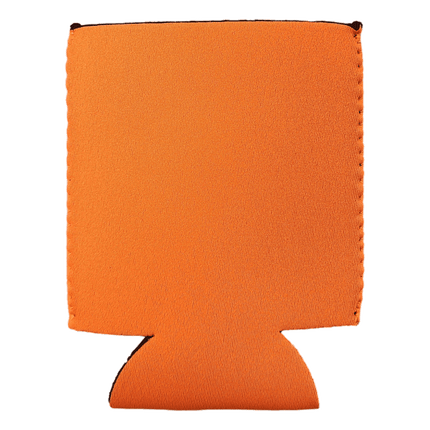 Neoprene Can Coolers. Orange colour shown, sold by RQC Supply Canada.