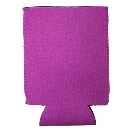 Neoprene Can Coolers. Purple colour shown, sold by RQC Supply Canada.