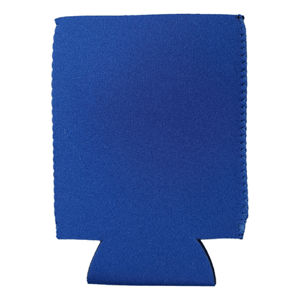 Neoprene Can Coolers. Royal Blue colour shown, sold by RQC Supply Canada.