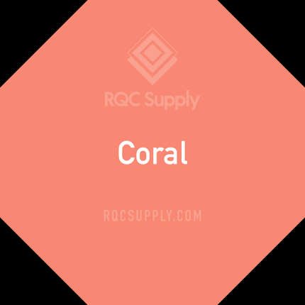 Oracal 651 Permanent Adhesive Vinyl. Shown in Coral sold by RQC Supply Canada.