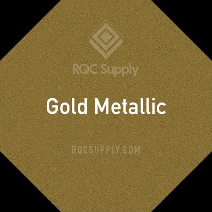 Oracal 651 Permanent Adhesive Vinyl. Shown in Gold Metallic sold by RQC Supply Canada.