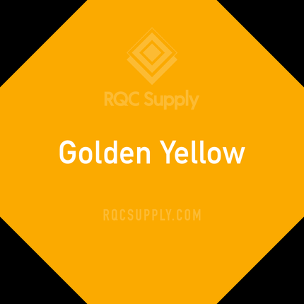 Oracal 651 Permanent Adhesive Vinyl. Shown in Golden Yellow sold by RQC Supply Canada.