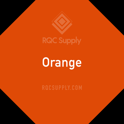 Oracal 651 Permanent Adhesive Vinyl. Shown in Orange sold by RQC Supply Canada.