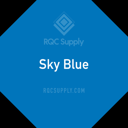 Oracal 651 Permanent Adhesive Vinyl. Shown in Sky Blue  sold by RQC Supply Canada.