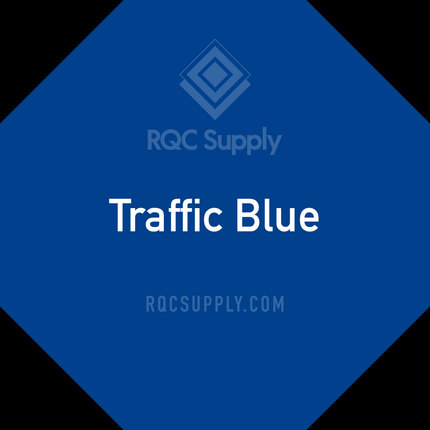 Oracal 651 Permanent Adhesive Vinyl. Shown in Traffic Blue sold by RQC Supply Canada.