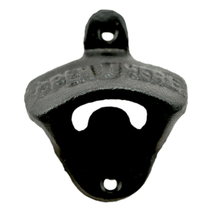 Black Open Here Bottle Opener perfect for making that gift for the man in your life, sold at RQC Supply Canada.