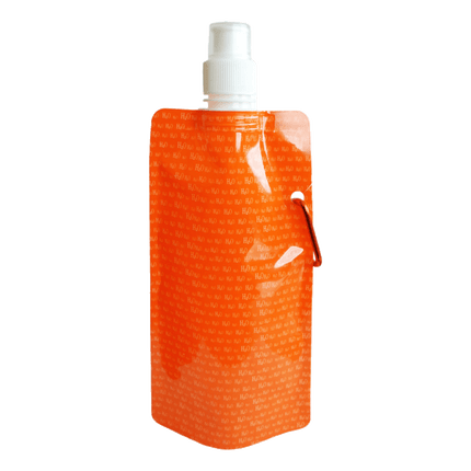 H20 Portable Water Bottles with hook to attach to your bag sold by RQC Supply Canada located in Woodstock, Ontario shown in Orange