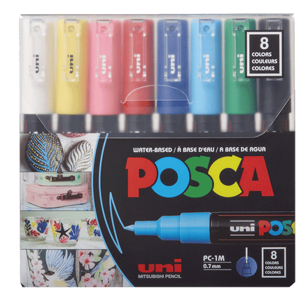 Posca Extra Fine Paint Markers sold by the arts and craft store located in Woodstock, Ontario Canada RQC Supply