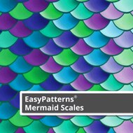 12" Easy Pattern Mermaid Scales Siser Heat Transfer Vinyl - Iron on HTV