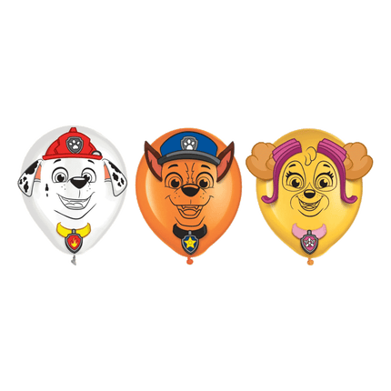 12" Paw Patrol™ Adventures Latex Balloons Packaged - Helium Quality 6 pk