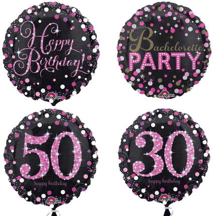 Round Pink Celebration Birthdays sold by RQC Supply Canada located in Woodstock, Ontario