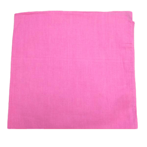 Light Pink Solid Colour Cotton Square Bandanas sold by RQC Supply Canada