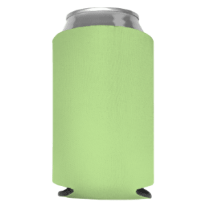 Pistachio Foam Can Coolers, beer can holders sold by RQC Supply Canada