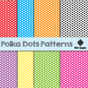12" Polka Dot Pattern Vinyl