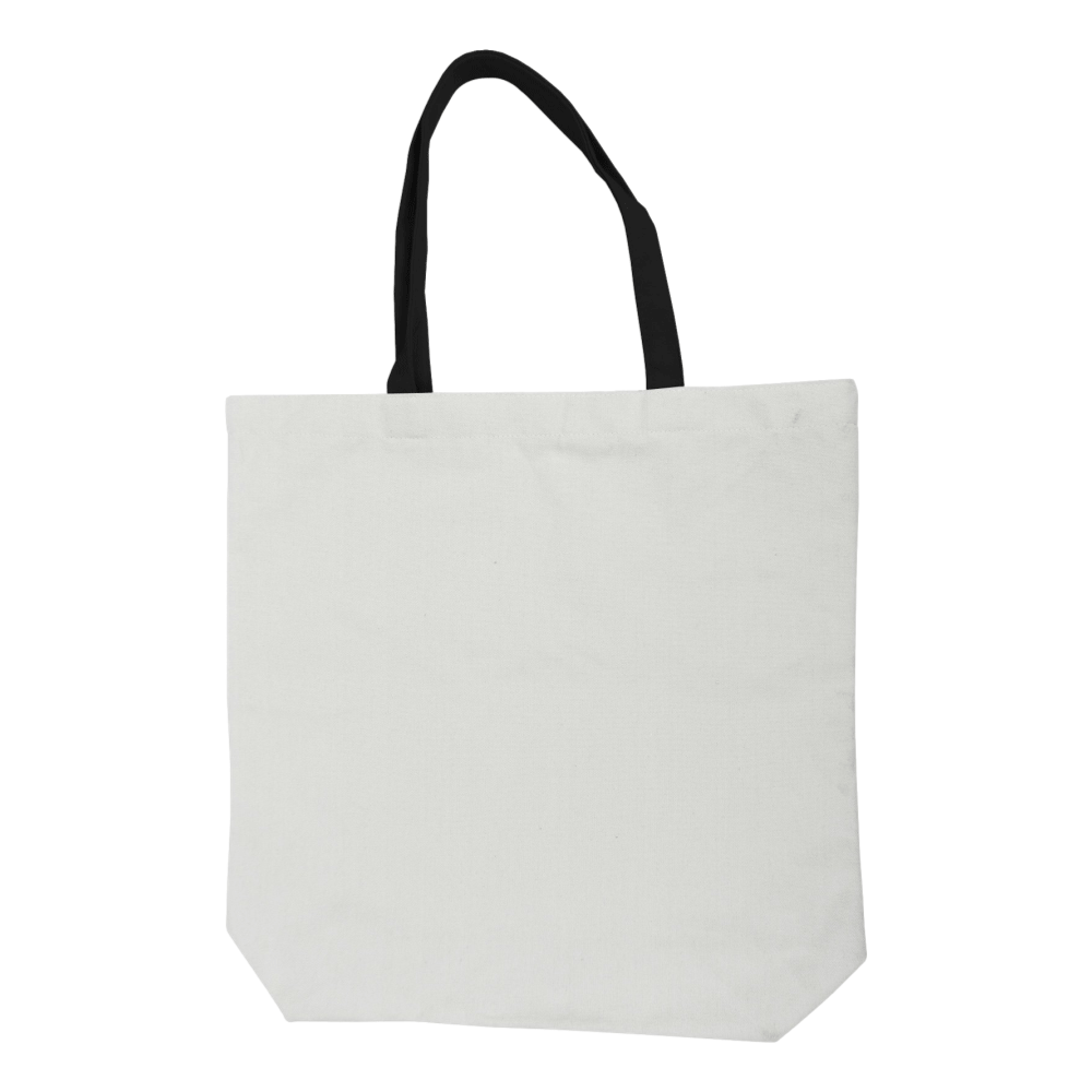 sublimation tote bag, tote bags for sublimation,Polyester Tote Bag White  with Black Handle, White 100% Polyester Sublimation Bag
