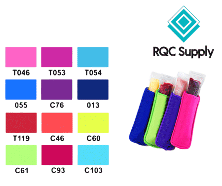 Freezie Holders see the colour selection available to buy online at RQC Supply Canada