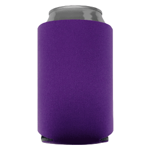 Purple Foam Can Coolers, beer can holders sold by RQC Supply Canada