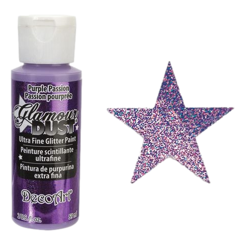 Purple Passion Glamour Dust Ultra Fine Glitter Paint made by DecoArt sold by RQC Supply Canada