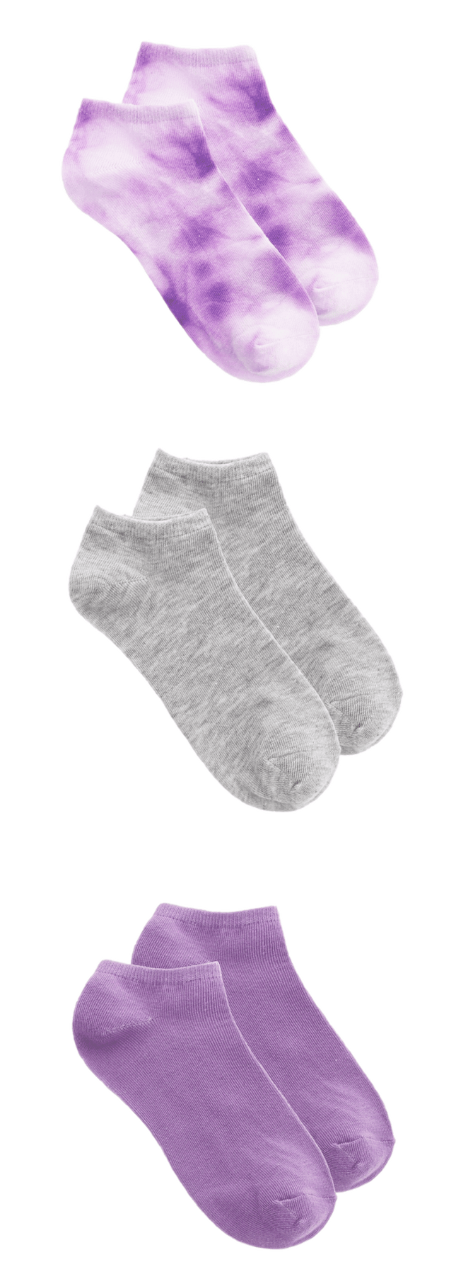 Ladies Tye Dye No Show Socks sold by RQC Supply Canada
