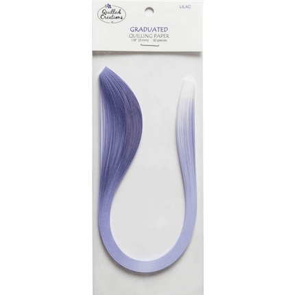 Graduated Quilling Papers by quilled creations sold by RQC Supply Canada an arts and craft store located in Woodstock, Ontario showing lilac colour