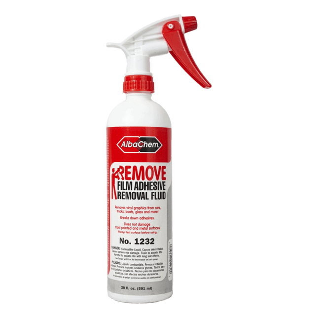 REMOVE Film Adhesive Removal Fluid Sold by RQC Supply Canada.