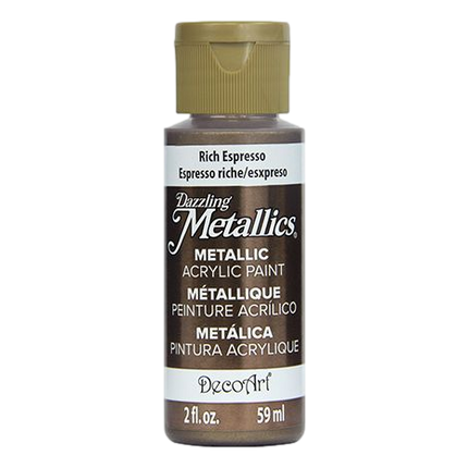 Rich Expresso Dazzling Metallics DecoArt Acrylic Paint sold by RQC Supply Canada