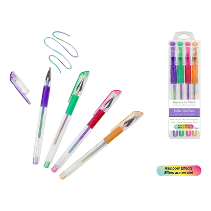 Rainbow Gel Pens made by Forever in Time and sold by RQC Supply Canada