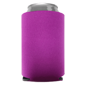 Raspberry Foam Can Coolers, beer can holders sold by RQC Supply Canada