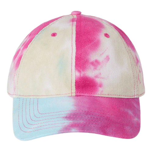 Raspberry Mist Tie Dye Hats sold by RQC Supply Canada located in Woodstock, Ontario