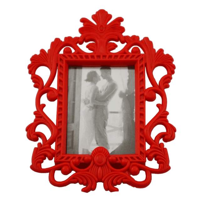 Baroque Photo Frame Red