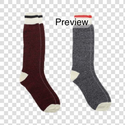 Get your Men's Red Work Socks now in stock at RQC Supply Canada
