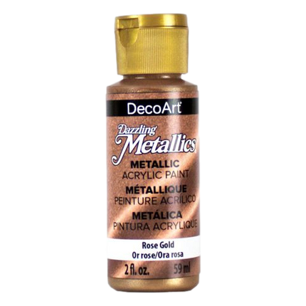 Rose Gold Dazzling Metallics DecoArt Acrylic Paint sold by RQC Supply Canada