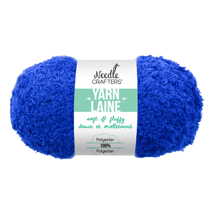 Royal Blue Needlecraft Soft n Fluffy Yarn Balls sold by RQC Supply Canada