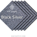 Glitter Black Silver