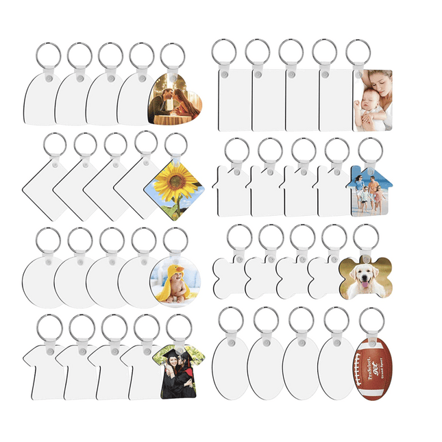 Sublimation Shapes Keychain sold by RQC Supply Canada located in Woodstock, Ontario