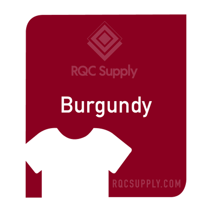 Siser 12" EasyWeed Heat Tansfer Vinyl (HTV). One hundred and fifty foot length. Burgundy colour shown, sold by RQC Supply Canada.