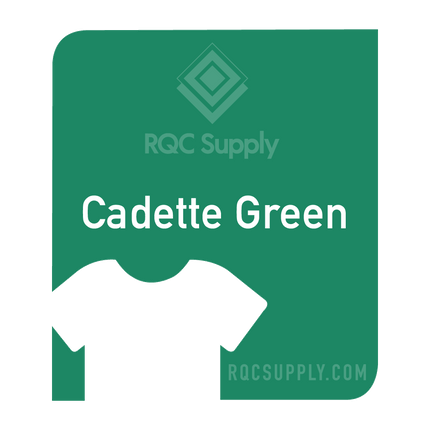 Siser 12" EasyWeed Heat Tansfer Vinyl (HTV). One foot length. Cadette Green colour shown, sold by RQC Supply Canada.